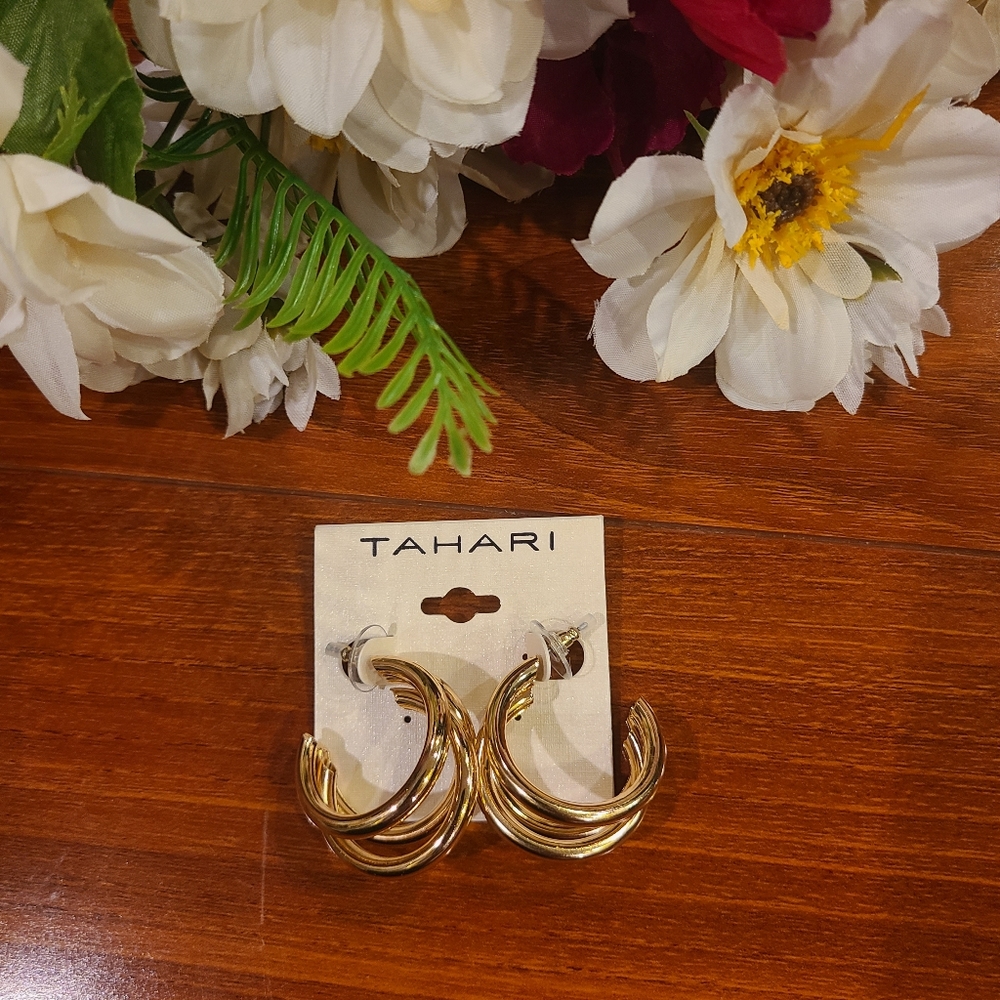 Tahari Bulky Hoop Earrings